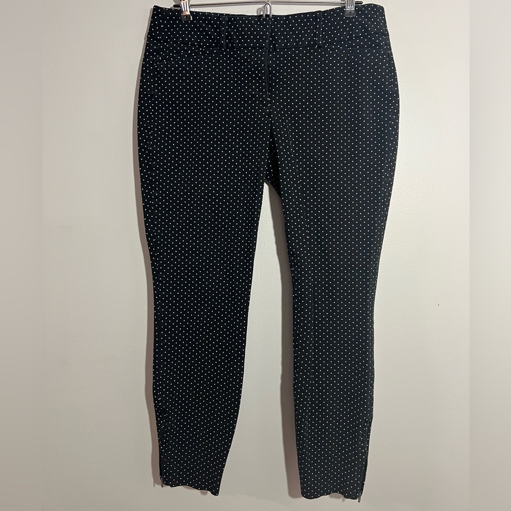 LOFT skinny, ankle length, polka dot pants SIZE 6